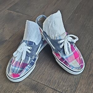 Dexter Plaid Canvas Boat Shoes